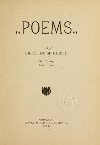 Cover for Poems