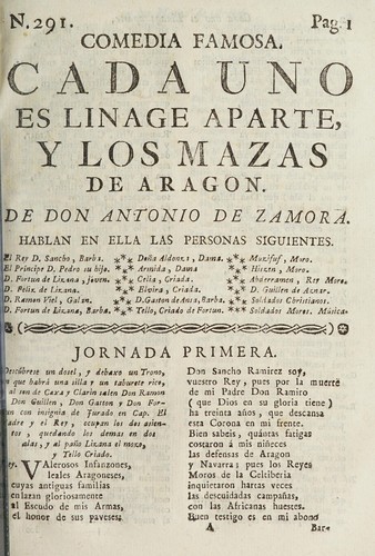 Cover for Cada uno es linage aparte, y los mazas de Aragon
