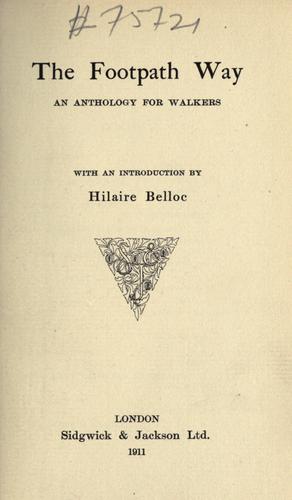 Cover for The footpath way