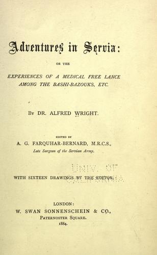 Cover for Adventures in Servia
