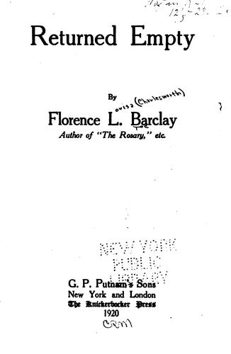 Cover for Returned empty