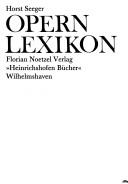 Cover for Opernlexikon
