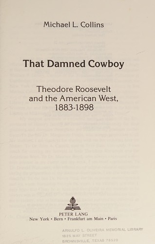 Cover for That damned cowboy