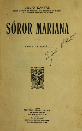 Cover for Sóror Mariana