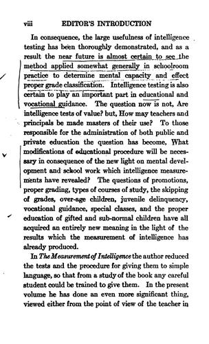 Cover for The intelligence of school children