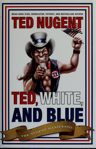 Cover for Ted, white, and blue