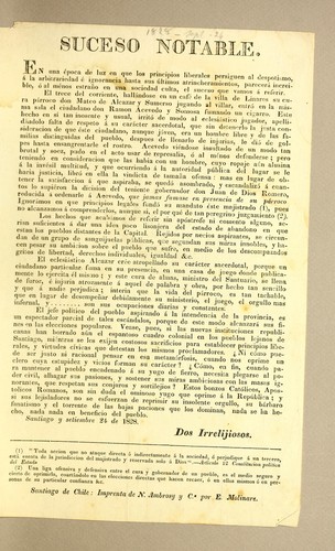 Cover for Suceso notable