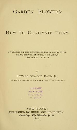 Cover for Garden flowers