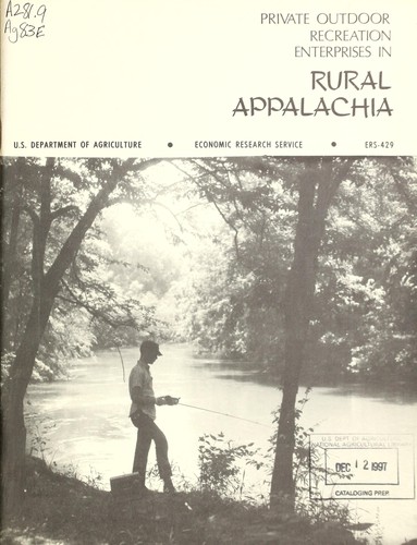 Cover for Private outdoor recreation enterprises in rural Appalachia