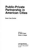 Cover for Public-private partnership in American cities
