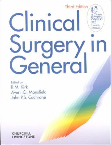 Cover for Clinical Surgery in General