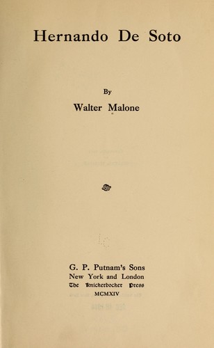 Cover for Hernando De Soto
