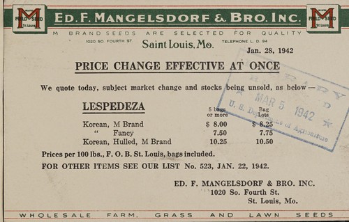 Cover for Lespedeza