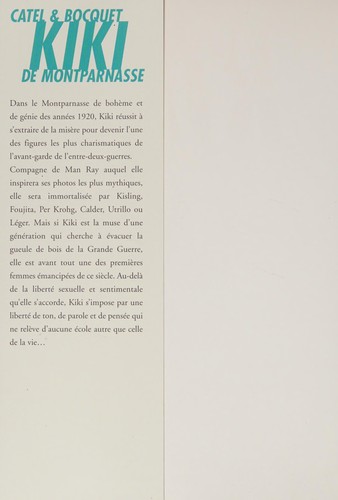 Cover for Kiki de Montparnasse
