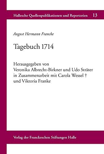 Cover for August Hermann Francke : Tagebuch 1714