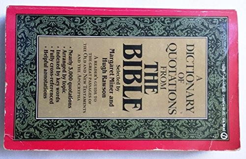 Cover for A Dictionary of Quotations from the Bible (Signet)