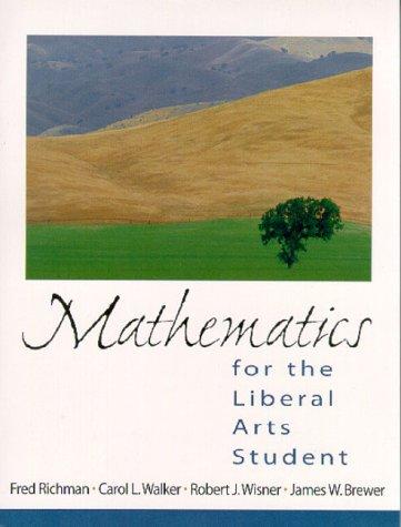 Cover for Mathematics for the liberal arts student