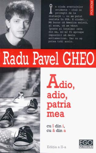 Cover for Adio, adio, patria mea cu î din i, cu â din a