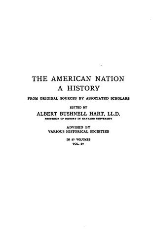 Cover for The American Nation: A History ... Analytic Index, Covering Every Important Event, Noted Person ...