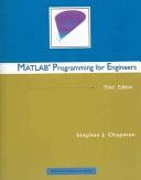 Cover for MATLAB programming for engineers