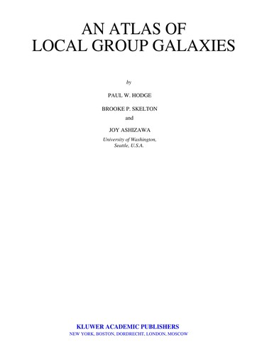 Cover for An atlas of local group galaxies
