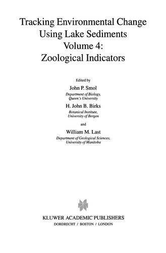 Cover for Tracking Environmental Change Using Lake Sediments. Volume 4