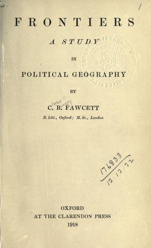 Cover for Frontiers