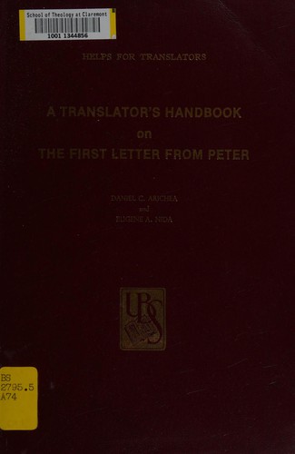 Cover for A translator's handbook on the First Letter from Peter