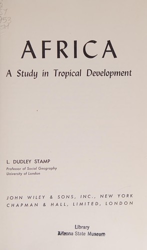 Cover for Africa