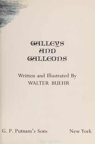 Cover for Galleys and galleons