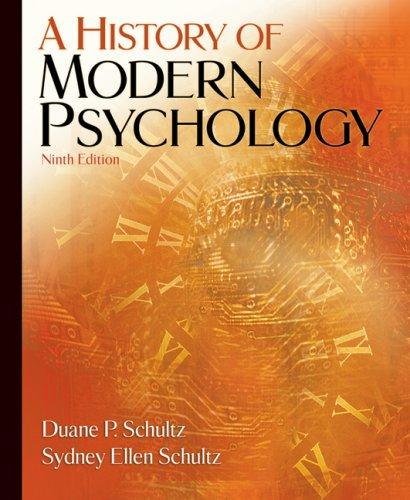 Cover for A History of Modern Psychology