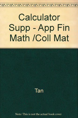 Cover for A graphing calculator manual for finite mathematics