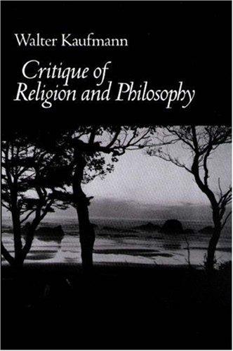 Cover for Critique of Religion and Philosophy