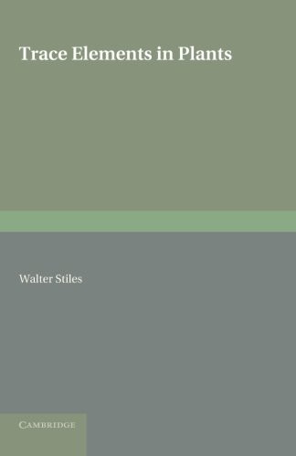 Cover for Trace Elements in Plants