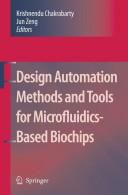 Cover for Design automation methods and tools for microfluidics-based biochips