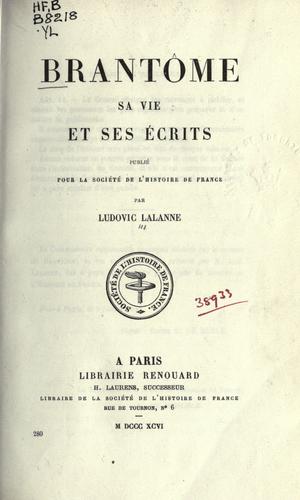 Cover for Brantôme