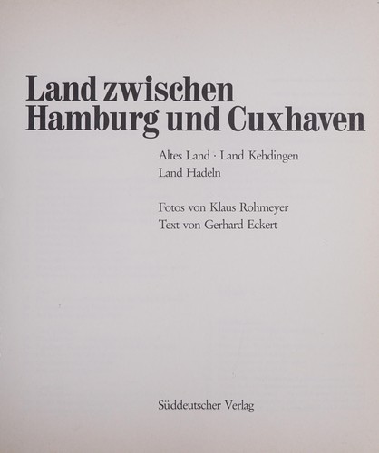 Cover for Land zwischen Hamburg und Cuxhaven