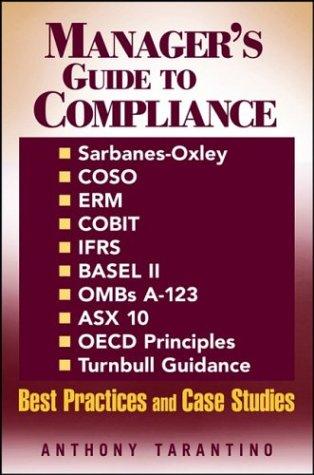 Cover for Manager's guide to compliance