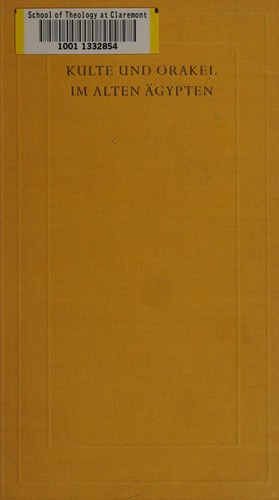 Cover for Kulte, Orakel und Naturverehrung im alten Ägypten
