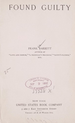 Cover for Found guilty
