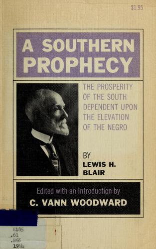 Cover for A Southern prophecy