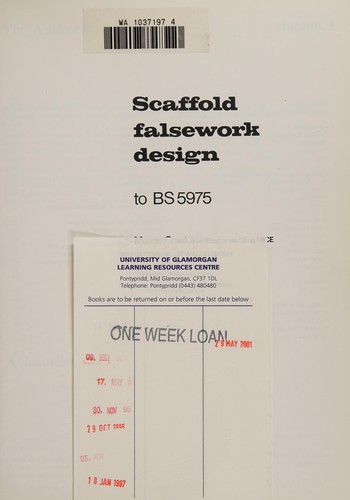 Cover for Scaffold Falsework Design to Bs 5975/Viewpoint Publication Ser.
