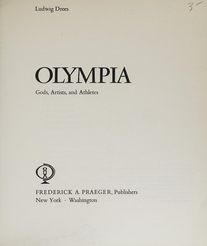 Cover for Olympia: gods, artists and athletes