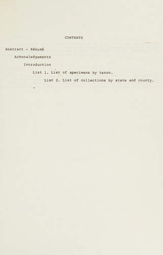 Cover for Computerized Catalogue of Herbarium Spec