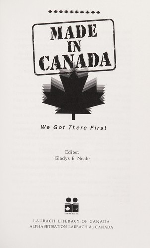 Cover for Made in Canada