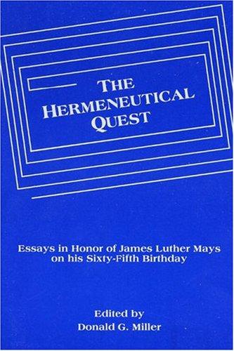 Cover for The Hermeneutical Quest