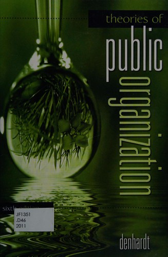 Cover for Theories of Public Organization