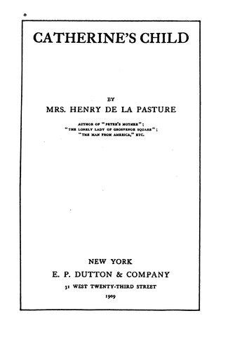 Cover for Catherine's Child