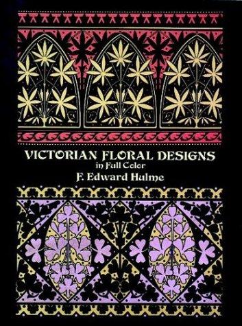 Cover for Victorian floral designs in full color