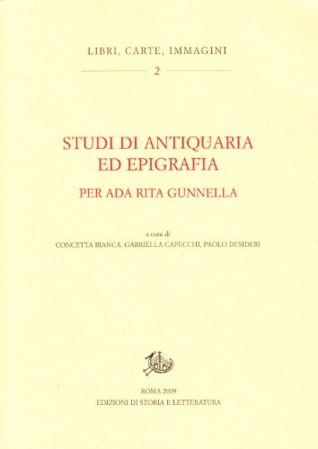 Cover for Studi di antiquaria ed epigrafia